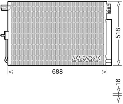 DENSO DCN06019 КОНДЕНСАТОР, КОНДИЦИОНЕР