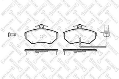 КОЛОДКИ HAM. ПЕРЕД Z NAKŁ. ANTYWIBR. AUDI A4, VW PASSAT 1.6-3.0/TDI/2.0FSI/