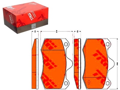 Тормозные колодки тормозные seat перед ibiza 04- trw фото №1