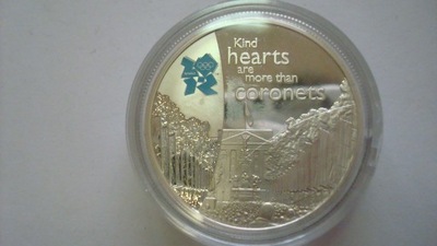 Moneta 5 funtów Wielka Brytania 2010 srebro