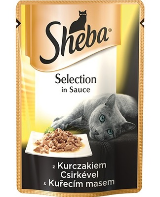 Sheba Selection z Kurczakiem w sosie saszetka 85g