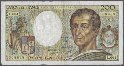 Francja - 200 franków 1981 (VG)