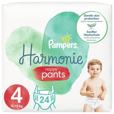 Pampers Harmonie Pants pieluchomajtki rozmiar 4 9-15 kg, 24 szt.