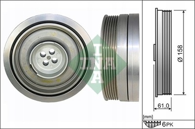 RUEDA POLEA DE EJE CIGÜEÑAL INA 544050210  