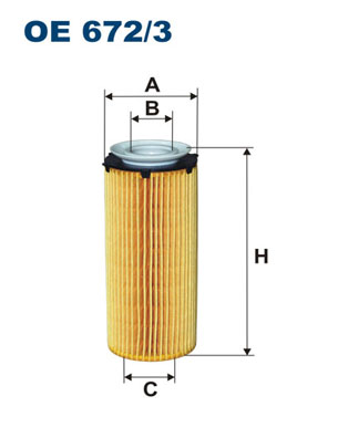 FILTRAS ALYVOS BMW DIESEL OE672/3 