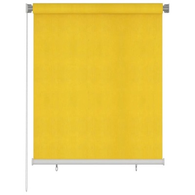 Roleta zewnętrzna, 120x140 cm, żółta, HDPE