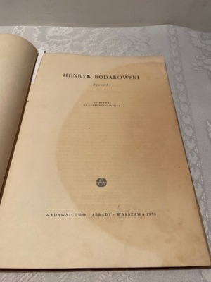 Henryk RODAKOWSKI Rysunki ALBUM Warszawa 1958 rok