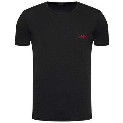 Emporio Armani t-shirt męski czarny bawełna 111670-1A715-17020 S