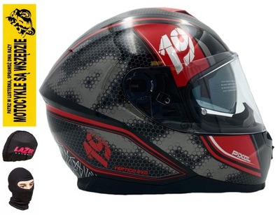 KASK MOTOCYKLOWY PEŁNY LAZER VERTIGO EVO PIXEL S