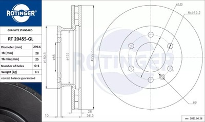 ROTINGER RT 20455-GL HAM.TARCZA /P/SPRINTER 06-