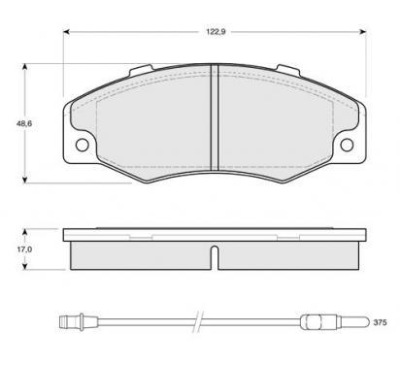 STARLINE PLAQUETTES FREIN RENAULT R21 