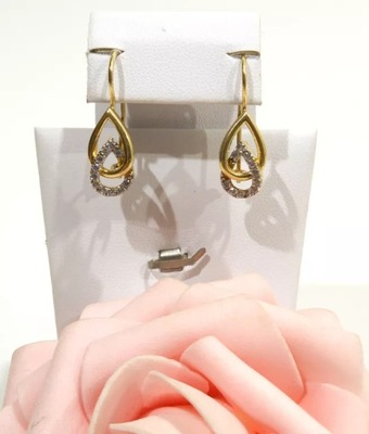 CUDNE ZŁOTE KOLCZYKI PR.585 3,04G