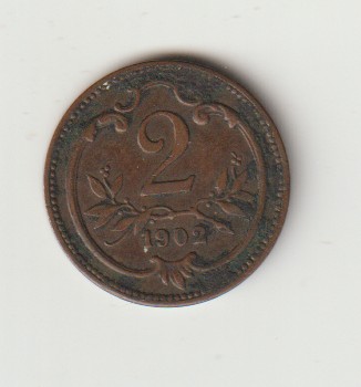 Austria 2 heller 1902 ladny stan