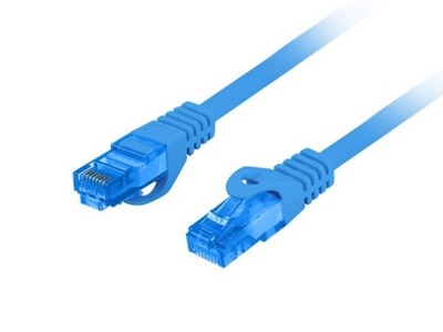 Kabel krosowy patchcord S/FTP kat.6A LSZH CCA niebieski 3m