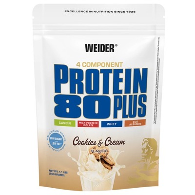 Białko Weider Protein 80 Plus 500 g | Ciastka i Krem