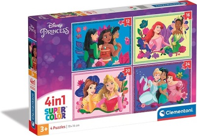 PUZZLE 4 W 1 KSIEŻNICZKI DISNEY 4 układanki 21517