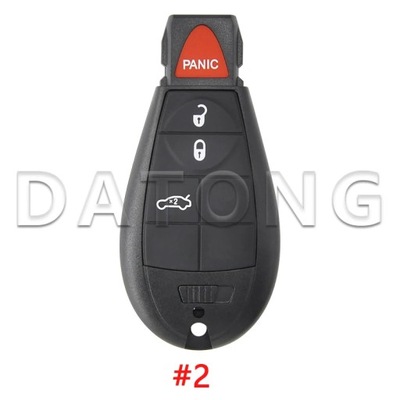 DATONG WORLD CAR REMOTE KEY SHELL CASE PARA JEEP CHEROKEE DODGE 300C ~61299  