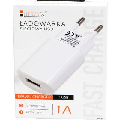 Ładowarka sieciowa USB 1A