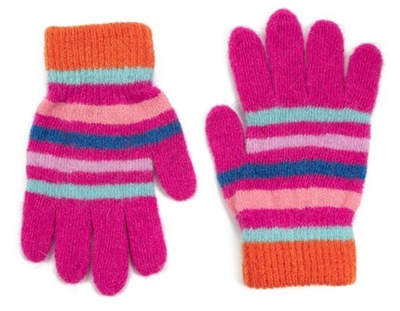 Zimowe rękawiczki dziecięce w paski Fraser rk23333-2