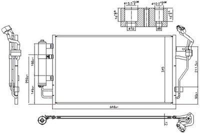 NISSENS CONDENSADOR DE ACONDICIONADOR NISSAN LEAF NV200 NV200 EVALIA  