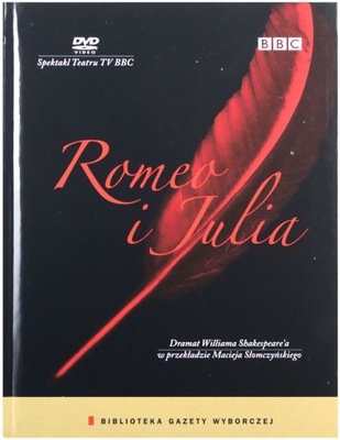 Film Romeo i Julia płyta DVD oraz książka Romeo i Julia W. Szekspir