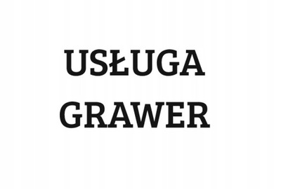 Usługa - Dodatkowy Grawer drewno