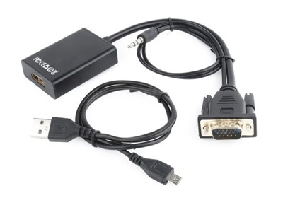 Adapter GEMBIRD A-VGA-HDMI-01 (HDMI F - D-Sub (VGA