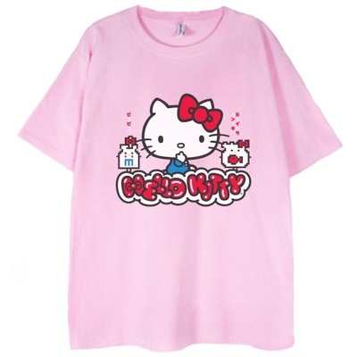 T-shirt Hello Kitty kawai kot różowa koszulka M