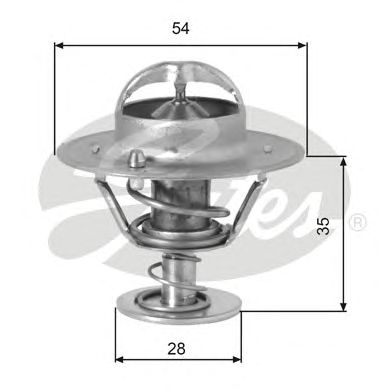 VIDURYS AUŠINAMASIS TERMOSTATAS GATES TH00782G1 