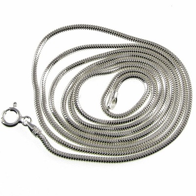 Długi łańcuszek srebrny żmijka 70 cm