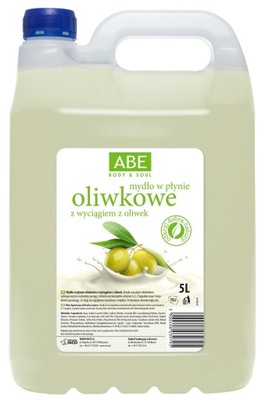 ABE Mydło w płynie do rąk i ciała Oliwkowe z wyciągiem z oliwek 5 litrów
