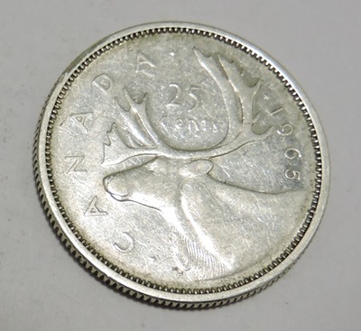 KANADA 25 cents 1965