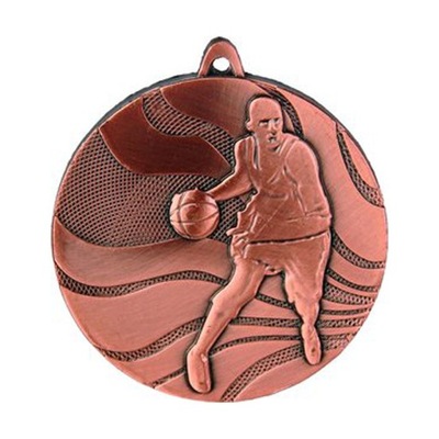 MEDAL METALOWY BRĄZOWY KOSZYKÓWKA MMC2150