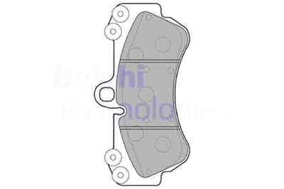 DELPHI КОЛОДКИ ТОРМОЗНЫЕ ПЕРЕД CHEVROLET CORVETTE PORSCHE CAYENNE VW