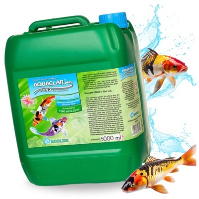 PREPARAT DO OCZKO WODNE klaruje mętną wodę ZOOLEK AQUACLAR POND 5L