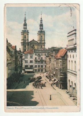 LEGNICA. Rynek z widokiem na kościół św. Jana