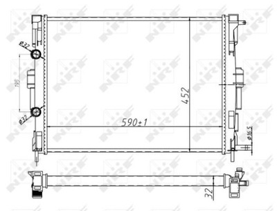 РАДИАТОР ВОДЫ NRF 58329A