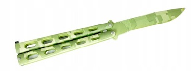 NÓŻ MOTYLKOWY MOTYLEK SKŁADANY OSTRY MORO