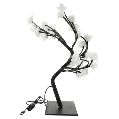 Ozdoby na biurko Lampka LED w kształcie drzewa Róża