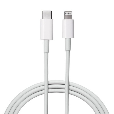 Kabel Akyga USB typ C - Apple Lightning 1 m biały