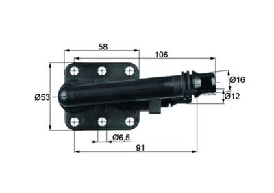 TERMOSTATO BMW 82C 5/7 E60/94/65/66 01- (DEL RADIADOR OLEJU) TO582  