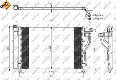 RADUADOR DE ACONDICIONADOR - CONDENSADOR EASY FIT 35964  