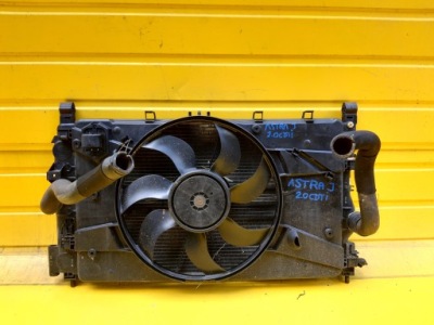 Opel astra j радиатор воды вентилятор 2.0 cdti фото №1