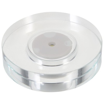 OŚWIETLONY OBROTOWY STOJAK NA GRAMOFON WYŚWIETLACZ PODSTAWA LAMPY LED OKRĄGŁY UCHWYT