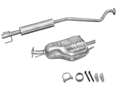 OPEL ASTRA 2 G - 1.4 (1389CM) HATCHBACK (1998R-2003R) ДВА ГЛУШИТЕЛЬ + АКСЕССУАРЫ