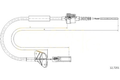 COFLE 12.7201 ТРОС SPRZ. PANDA 500 FORD KA 55183097 1558930