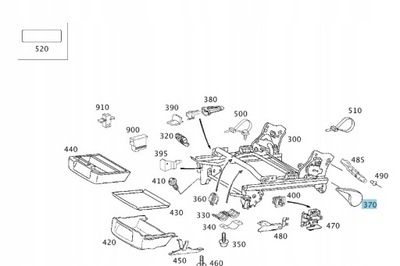 Оригинальная рычаг сиденье левая mercedes w168 фото №1