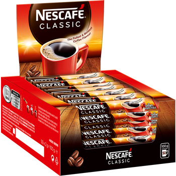 NESCAFE CLASSIC Kawa rozpuszczalna w saszetkach 50 x 2 g DISPLAY