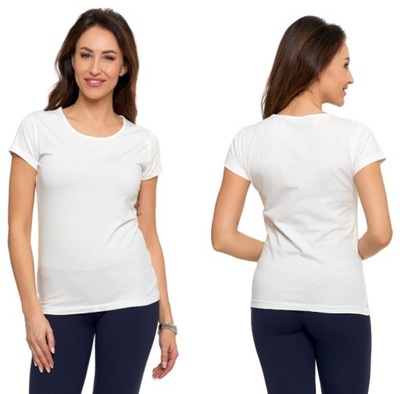 Damska koszulka bawełniana Moraj BD900-420 biały M