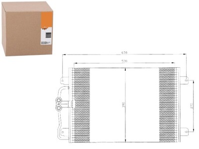 КОНДЕНСАТОР РАДИАТОР КОНДИЦИОНЕРА NRF RTA5256 RT525